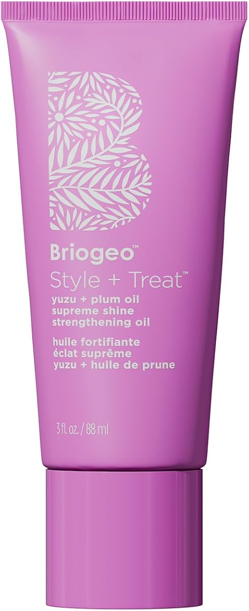 Style + Treat Supreme Shine Strengthening Oil | Gloss-to-Oil Heat Protectant for Shine, Smoothness & Strength| Silicone-Free| Vegan & Cruelty-Free | 1.5 oz