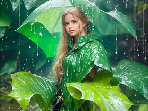 Poster Once Upon a Time in a Heavy Rainy Day décoration murale toile 50x70