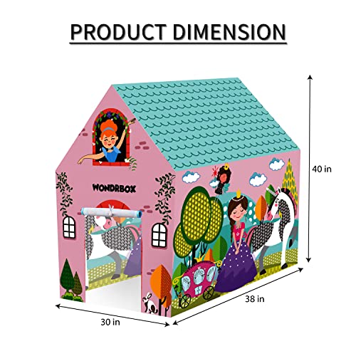 WONDRBOX Princess Unicorn Doll Play Tent - Image 8