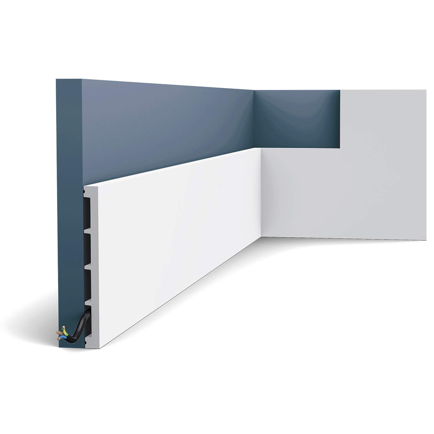 Orac Decor White Skirting Sx168 Axxent Square Baseboard Moulding Panel Moulding Decorative Moulding Timeless Classic Design 2 M
