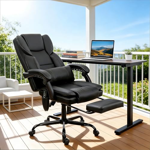 Aceinheu Brown Ergonomic Office Chair with Lumbar Support