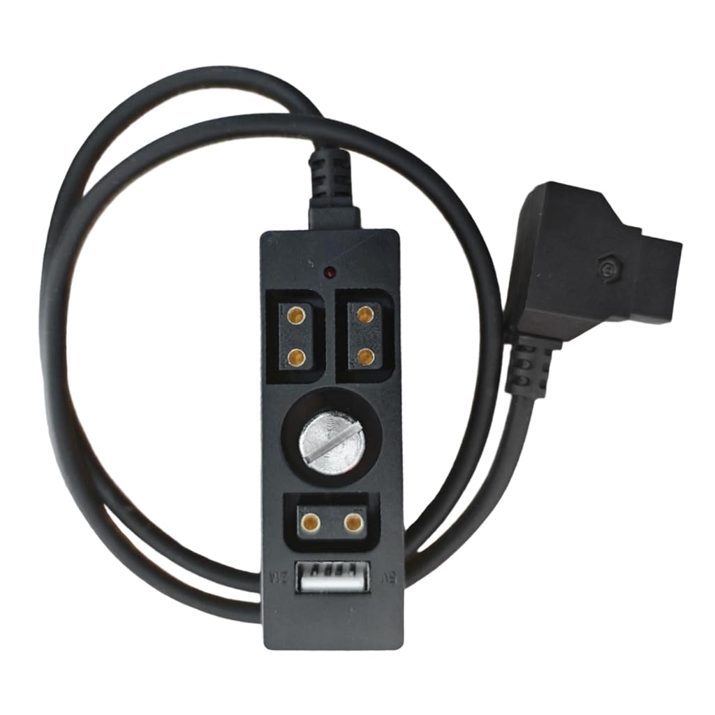 D Tap to 4-portowy kabel USB do ładowania z zasilaniem LED do sprzętu fotograficznego