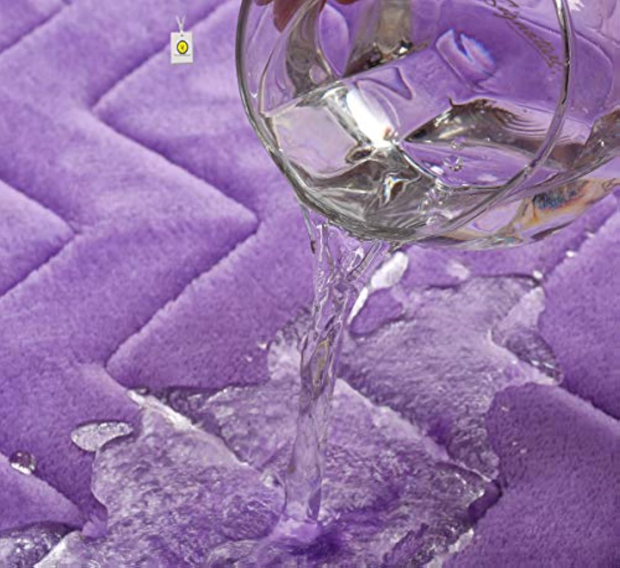 Super Soft Microfiber Anti Slip Bath Mat, Purple