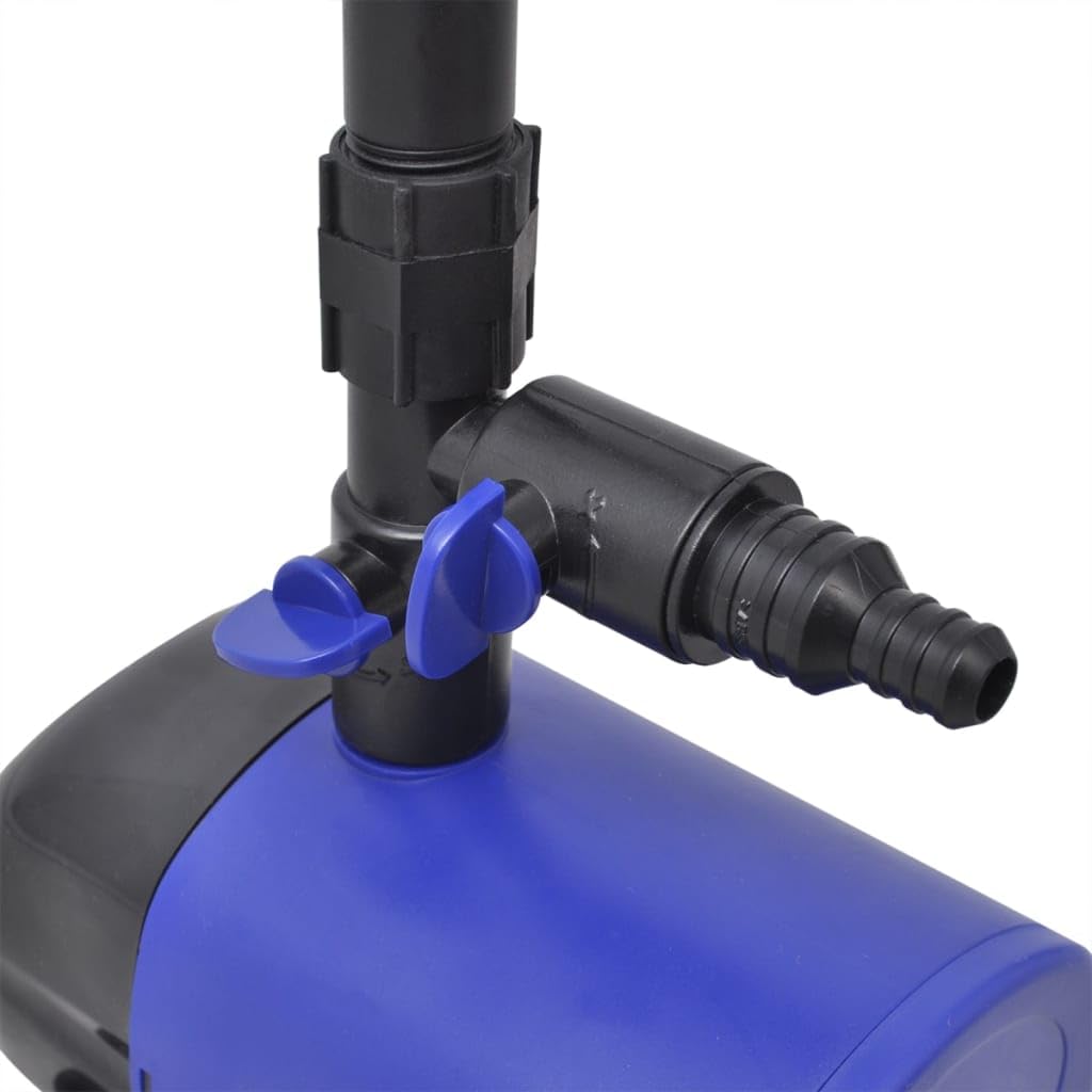 Pompa per fontana, 50 W, in plastica, portata 2000 l/h, cavo da 10 m, 4 ugelli, silenziosa, per laghetti da giardino, ruscelli, giochi d'acqua e filtri per laghetti, terrazze e balconi