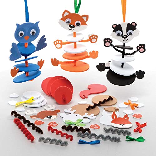 Baker Ross Kit créatif d'animaux de la forêt à décorer avec des autocollants circulaires que les enfants peuvent créer, décorer et exposer comme Baker Ross Kit créatif d'animaux de la forêt à décorer avec des autocollants circulaires que les enfants peuvent créer, décorer et exposer comme