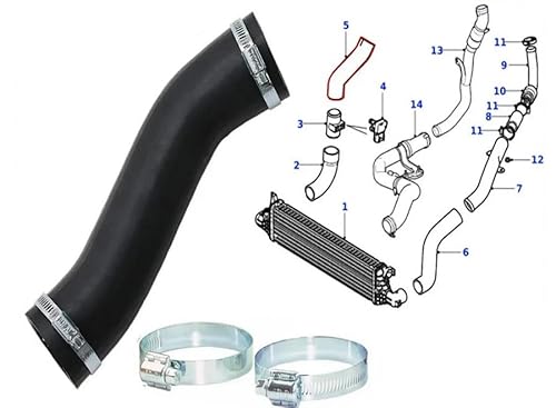 Turbo Boost Intercooler Hose Pipe Fits Jaguar X Type 2.0 D 2.2 D Engine C2S26986