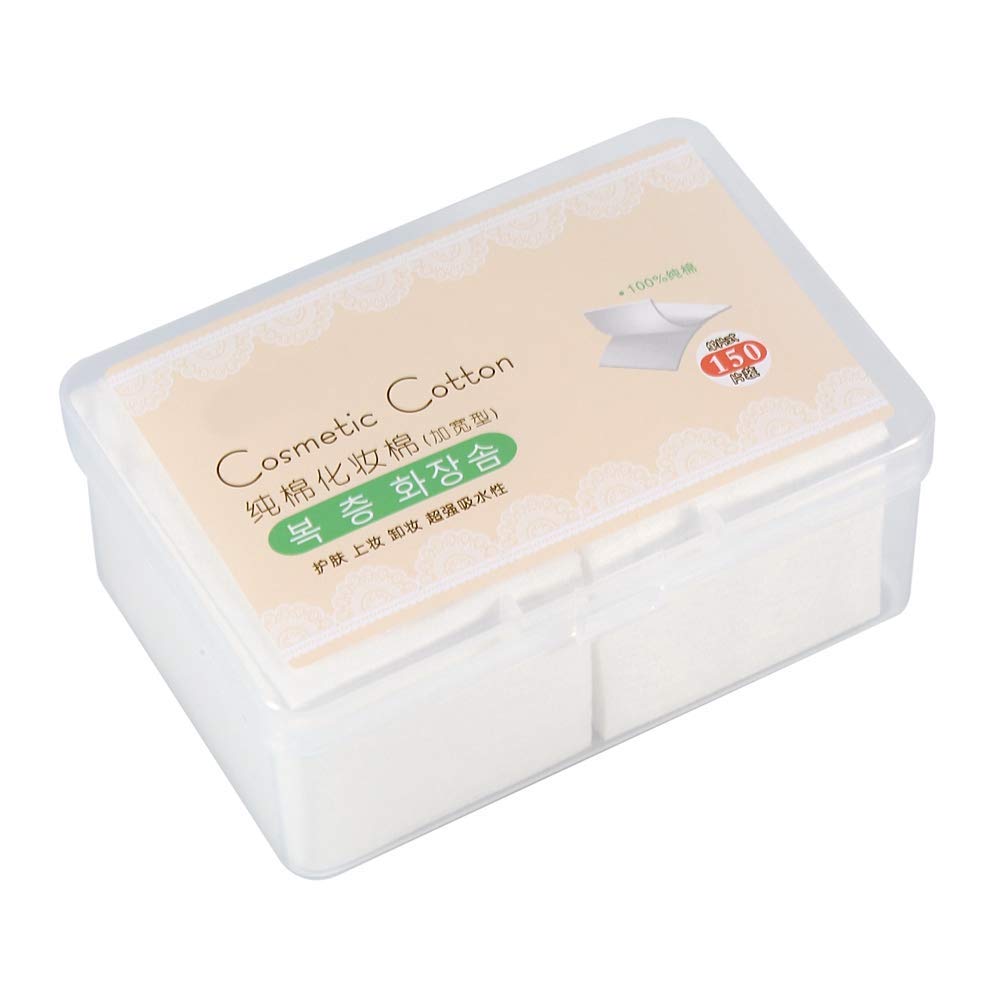 HURRISE Makeup Face Remover Cotton - Facial Cotton Cotton Pads Makeup Cotton Pads and Rounds Tips Remover Pads,Facial Cleaner for Cotton Pads & Rounds Pads,Soft White Cotton Pads-picture-47