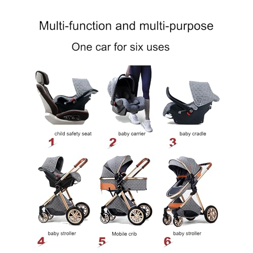 Hustlepapa Baby Stroller 3-In-1 Travel System,Adjustablestroller And Seat Accessories Combo Set thumb #3