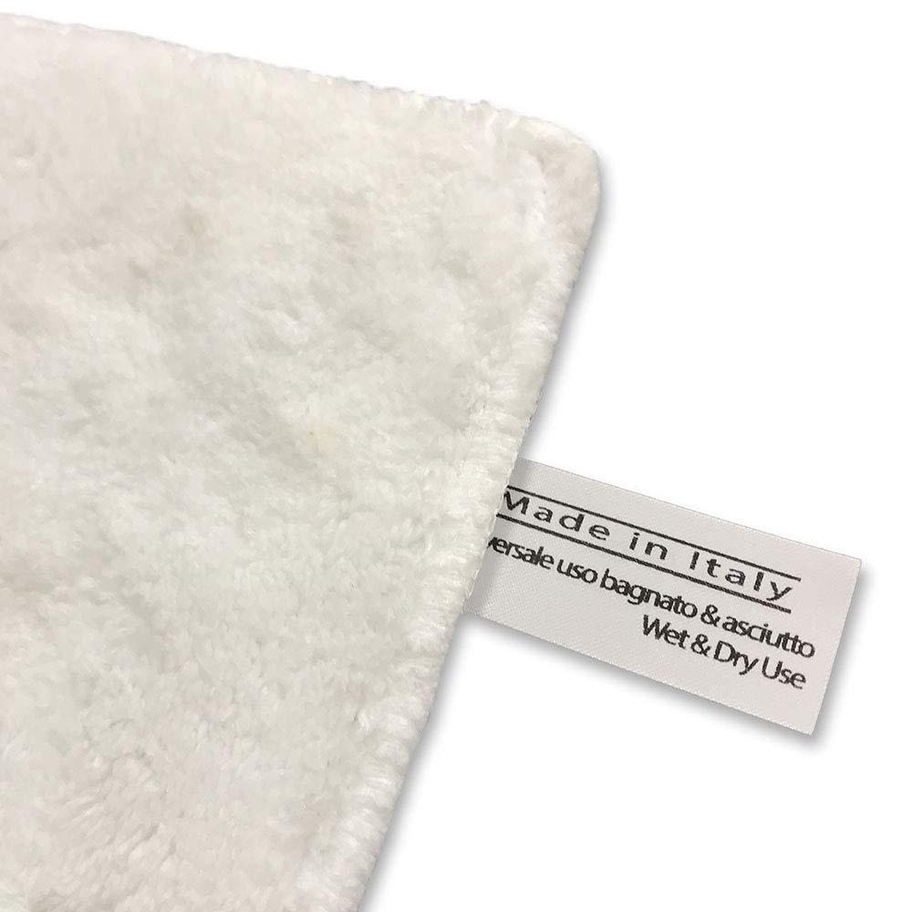 EOLO Panni Universali in Microfibra Professionali Multiuso e Multisuperficie per Pulitore Vapore od utilizzo a secco Lavabili e Ultra Resistenti Lava Pavimenti Vetri Tessuti Kit 15 pezzi Made in Italy