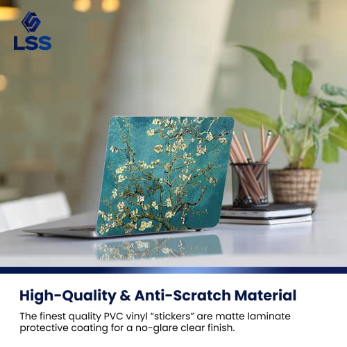 Lss 15 15.6 Inches Laptop Notebook Skin Sticker With 2 Wrist Pads - Reusable Cover Protector Vinyl Sticker Cover Decal Fits 13" - 16" Hp Dell Lenovo Apple Asus Acer Samsung - Almond Trees #TOP3