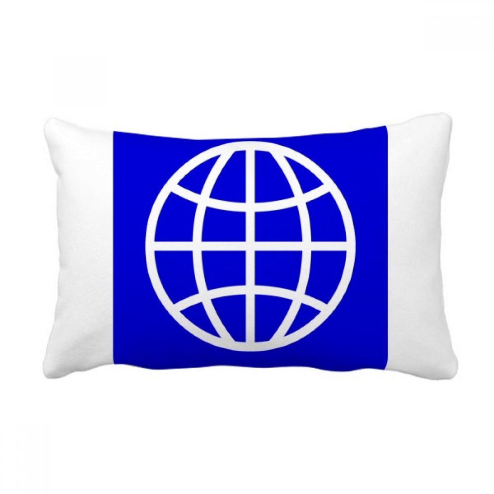 Coussin oreiller lombaire Terre Blue Square contre le mal de dos canapé