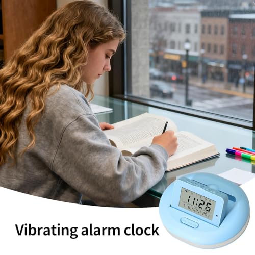 Reloj vibrador para durmientes pesados con pantalla digital LED regulable 3