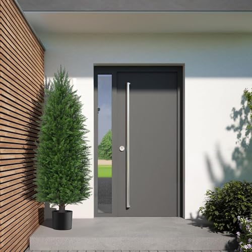Image of AOKIIE 6FT Artificial Cedar Topiary Trees UV Protection for Outdoor 2PCS