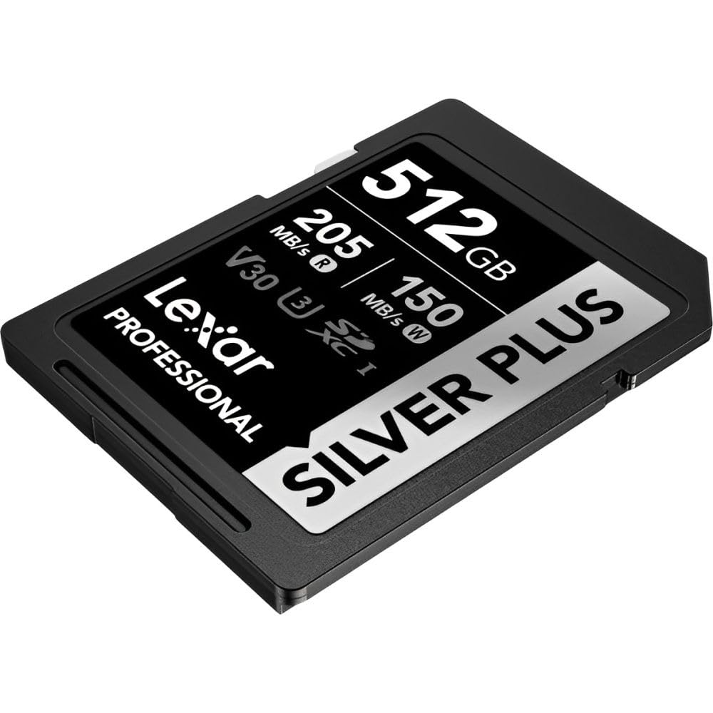 LEXAR Carte SD Silver Plus UHS-1 512Go V30 R205/W150