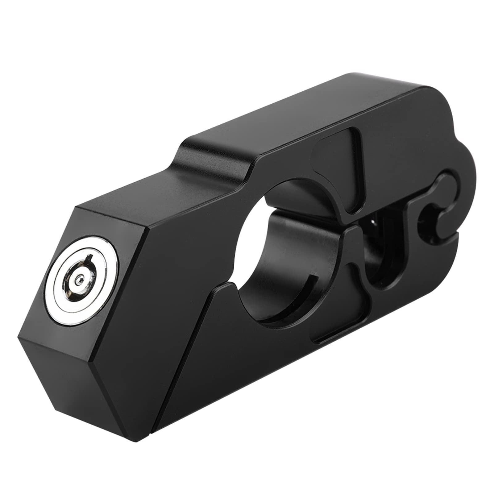 Velaurs Handlebar Brake Lever Lock, CNC Aluminium Alloy Motorcycle Grip Lock for Motorbike Accessory(black)
