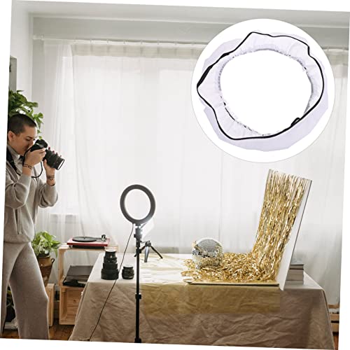 Difusor de luz anular de nylon flexible blanco para flash de zapata 5