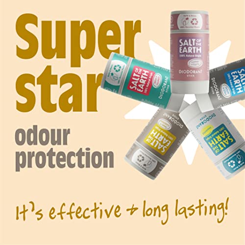 Salt of the Earth - Natural Deodorant Stick - 100% Natural Origin Ingredients, Aluminium Free, Vegan, Long Lasting Protection, Refillable, Made in The UK 84g (Amber & Sandalwood) - Image 7