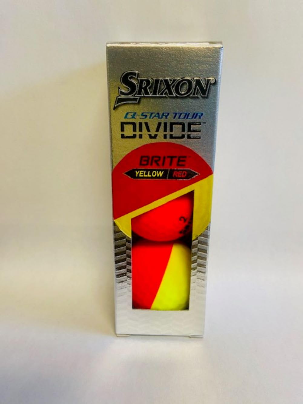 SrixonQ-Star Tour Divide Golf Balls (Brite Yellow/Red, 3pk) 1 Sleeve 2021