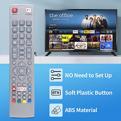TCNOUMT Generic Replacement Remote Control Compatible for Sharp Aquos Smart TV - No Setup Required with 4 Channel Shortcuts Key - Image 3