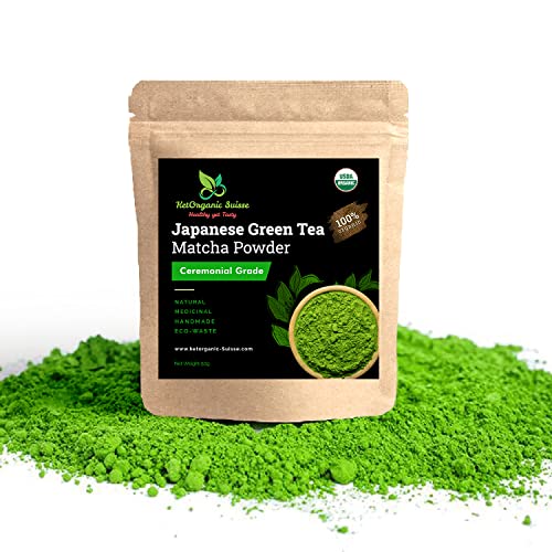 Matcha Tea Ceremonial Grade | 1.76 Ounce (50 g) | Organic Matcha Green Powder from Kagoshima Japan | Best Green Tea Matcha for Lattes and Smoothies | JAS and USDA Organic Certified