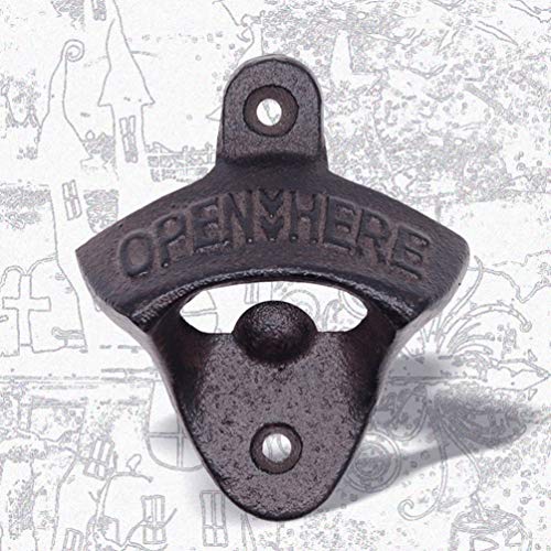 STOBOK 2 Unidades Vintage Retrô Abridor de Garrafas de Ferro Fundido Removedor de Tampa de Frasco de