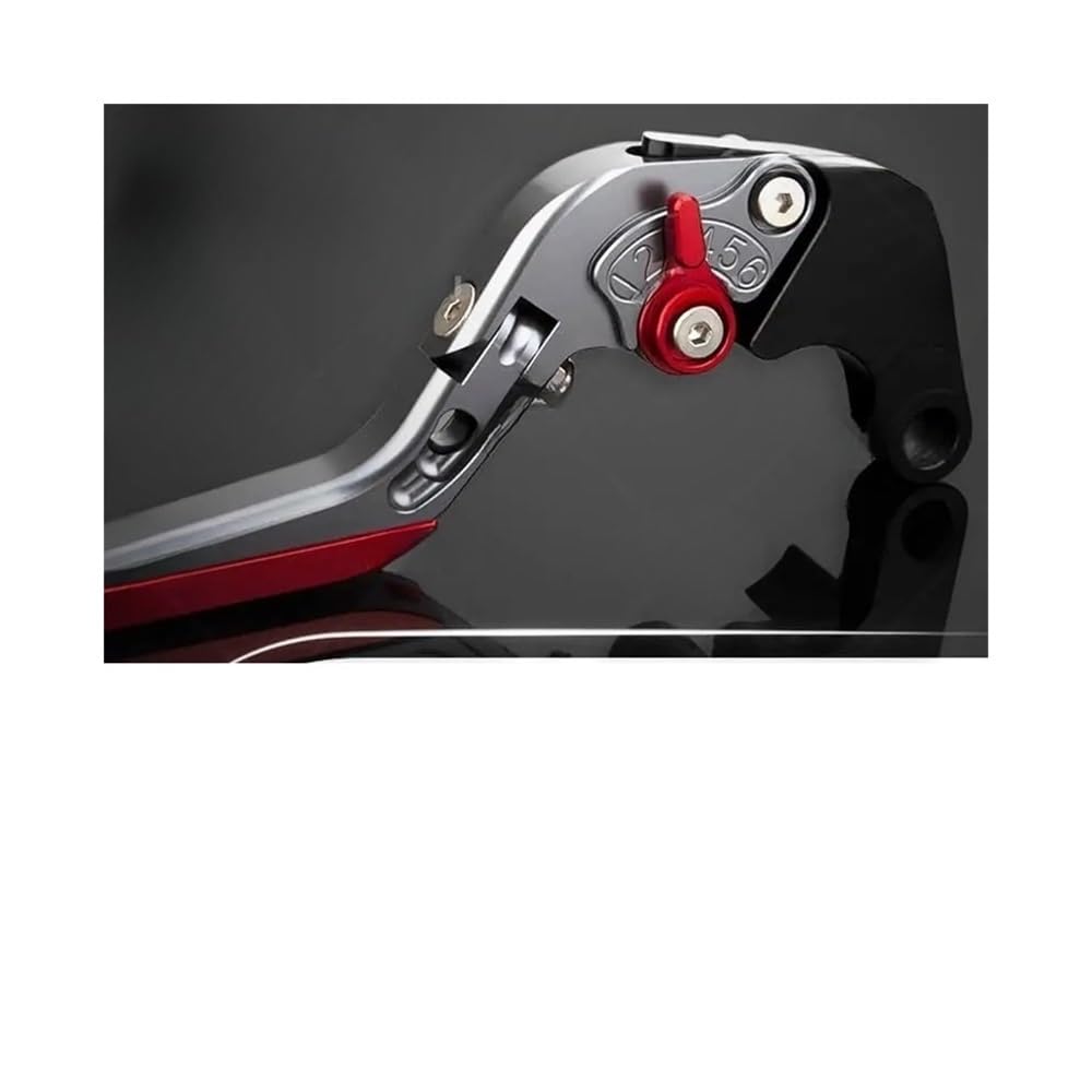 Levier Frein & Embrayage Moto Universel - Pour Guidon 22mm - Alliage Aluminium - Argent/Noir