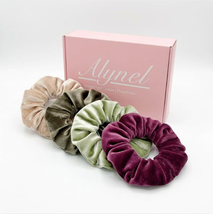 Pack de 4 Coleteros de Terciopelo Premium: Suaves, Elegantes y Re...