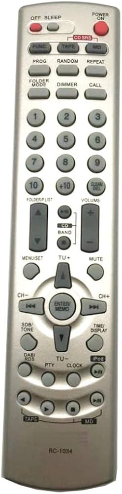 DENON DRA-F102 リモコンDENON RC-1034 Amazon.co.jp: 新しいRC-1034 RC1034 デノンのために D-F102 DRA-F102