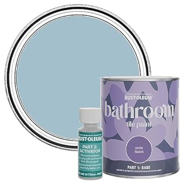 Rust-Oleum Blue Water-Resistant Bathroom Tile Paint in Satin Finish - Nan's Best China 750ml