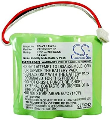2000mAh Xsplendor Battery for Vetronix 03002152, Consult II PN 02002720-01, VTE03002152 14.40Wh