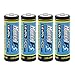 (4-Pack) HyperPS 3.2V LiFePo4 14430 (14 x 43mm) 400mAh Rechargeable Battery for Solar Panel Light, Tooth Brush, Shaver, Flashlight