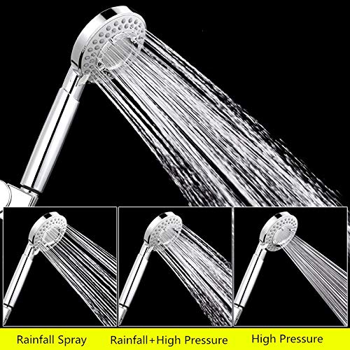 Cabezal de ducha de mano ABS de ahorro de agua de mano Accesorios de baño compatibles con sistema de ducha de baño Rociador de ducha de baño Ducha