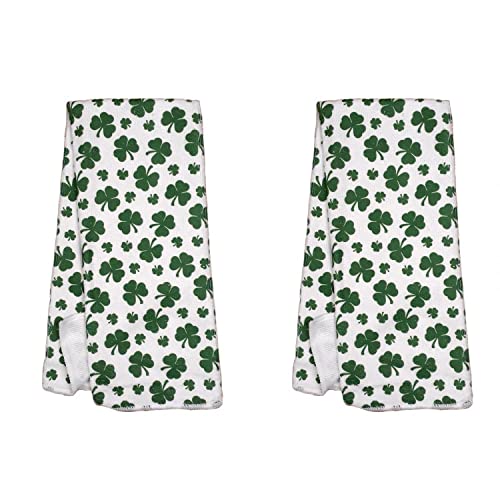 Saint Patrick's Day Shamrock Towels Set of 2