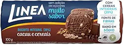 Linea Biscoito Integral Cacau e Cereais 100g
