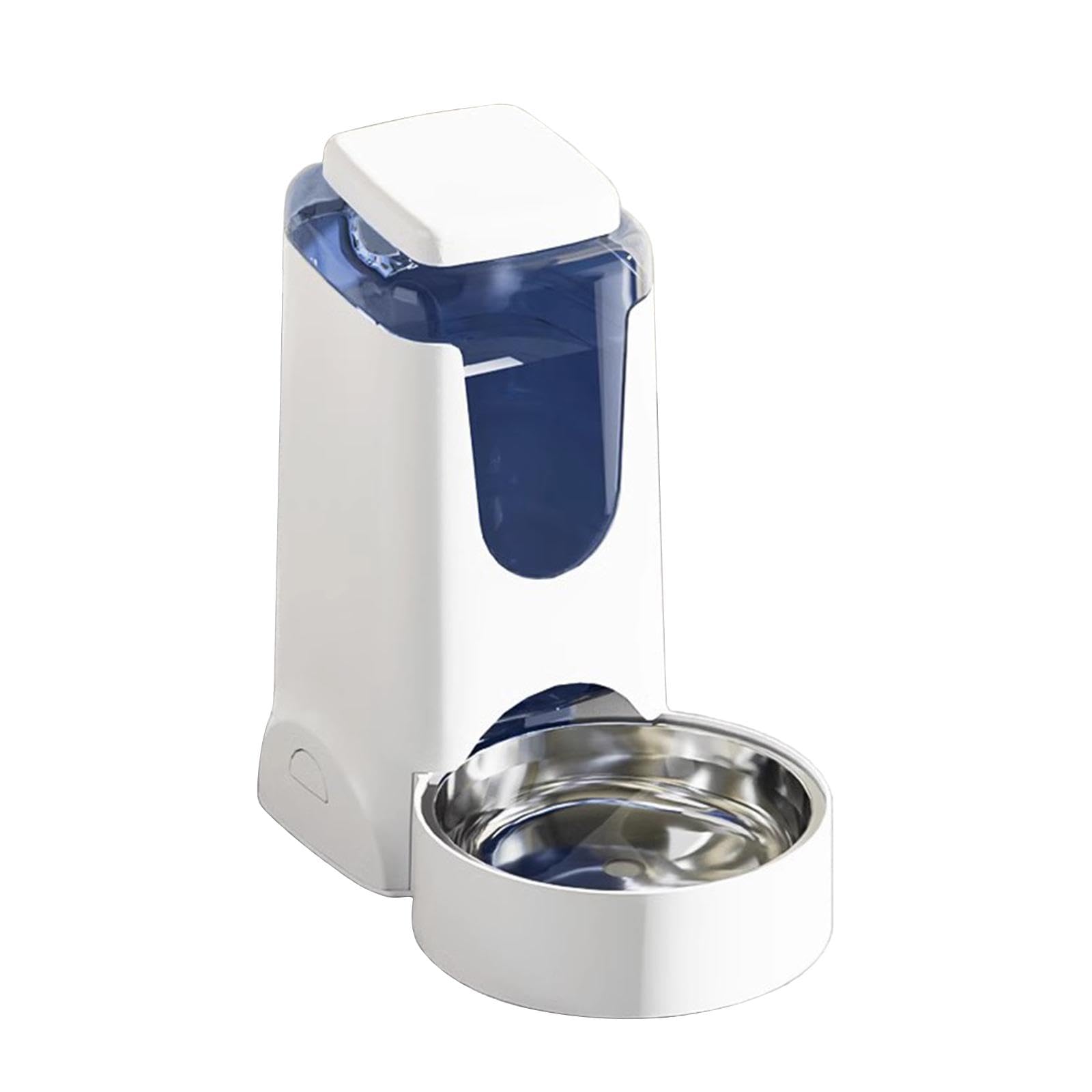 Pet Water Dispenser with Top Fill Feature for Dogs and Cats, 4L Capacity, White