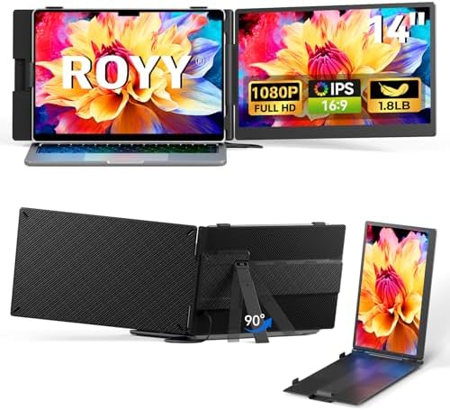 ROYY 14" Laptop Screen Extender, 1.8 lb Lightweight Second Portab...