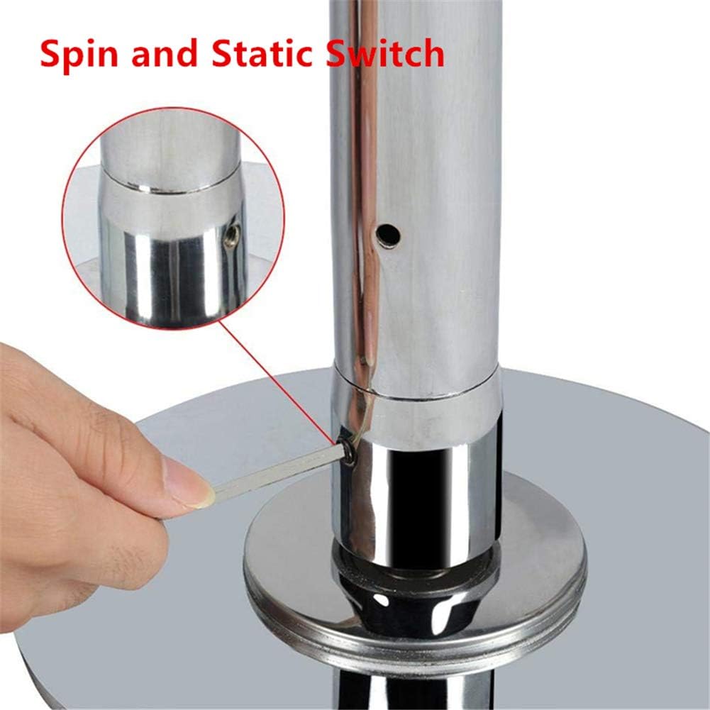 TEVEILS Upgrade Silicone Dance Pole 360 Spin and Static Portable Indoor Home Training Pipe Removable Stripper Pole Fitness Gym Equipment : Sports & Outdoors