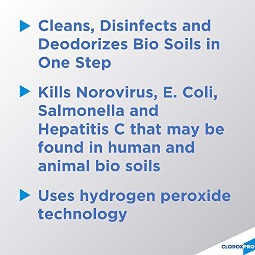 CloroxPro Disinfecting Bio Stain & Odor Remover, Refill, 128 Ounces (31910) Package May Vary