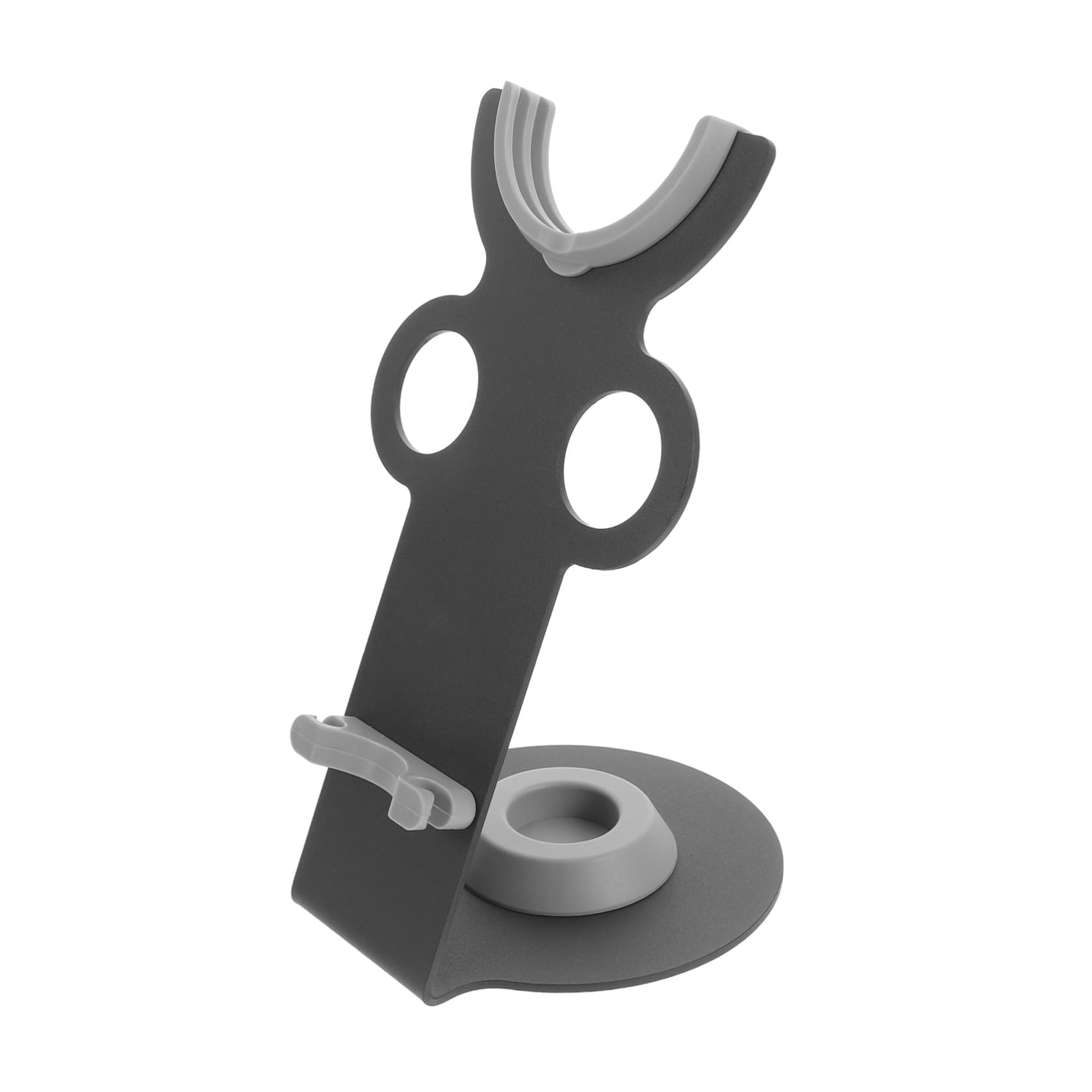 Beaupretty Soporte para Secador de Pelo, Soporte Vertical para Secador de Pelo de Escritorio, Metal y Plástico, Negro, para Peluquería y Hogar, Organizador de Herramientas de Peinado