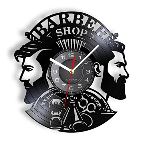 LTMJWTX Suministros de barbería, Reloj de Vinilo Cover