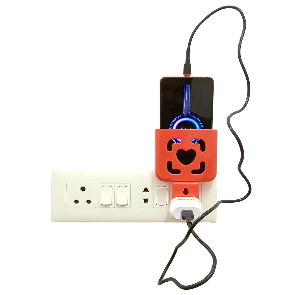 Smart Mobile Charging Holder Wall Mount Mobile Cell Phone Charging Stand With Universal Plug Fit For All Smartphones - Multicolor, 2 Pin, Multi-Colored (B0BF4SMN9B) Amazon Price History, Amazon Price Tracker