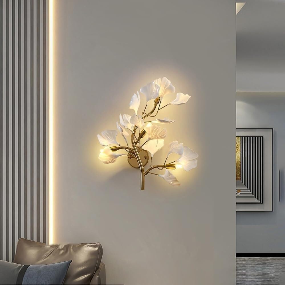 Lampade da Parete per Camera da Letto, Lampada Decorativa in Acrilico con Design a Ramo d'albero, Luce Fissa, apparecchio di Illuminazione per Camera da Letto, Soggiorno, corridoio