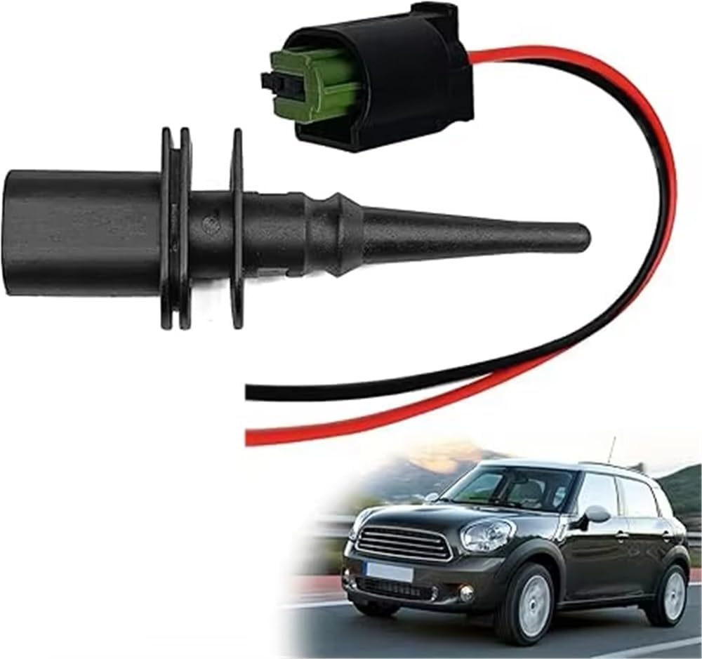 Ambient Sensor Compatible with MINI for R56 2005 2006 2007 2008 2009 2010 Temp Exterior Outside Ambient Car Air Temperature Sensor Wire 65816905133