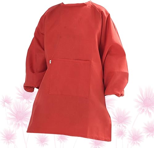 Miniatura 7 de Delantal de manga larga con cierre ajustable, protector de pintura y dibujo para fácil de limpiar, funda de ropa reutilizable