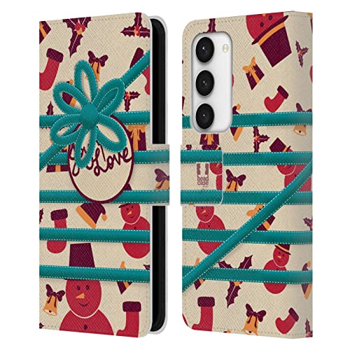 Cadeaux de Noël : Étui Portefeuille en Cuir Samsung Galaxy S23 5G Head Case Designs