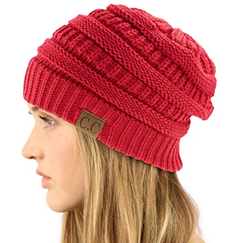 Image of Hatsandscarf CC Exclusives Solid Color Beanie Tail Hat for Adult (MB-20A)