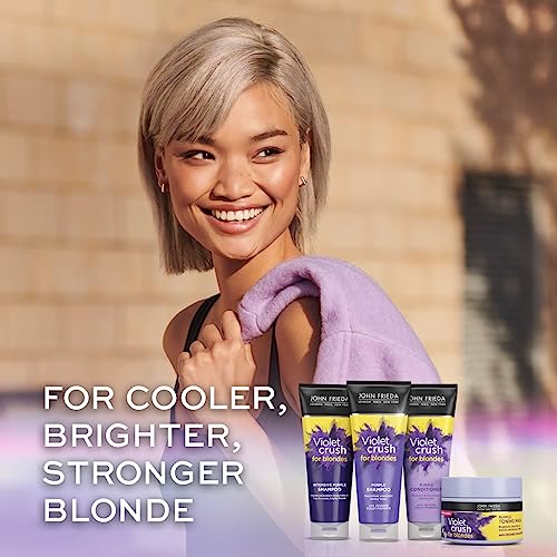 John Frieda Violet Crush for Blondes Toning Conditioner for Blonde Hair, Purple Conditioner for Blondes Value Pack 500 ml - Image 3