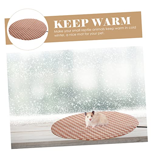 BCOATH Pet Heating Pad Lizard Heating Pad Lizard Terrarium Portable Heating Pads Bearded Dragon Warming Bed Pets Warming Sleeping Pad Electric Pet Heated Pad Reptile Pets Heated Mat Mat