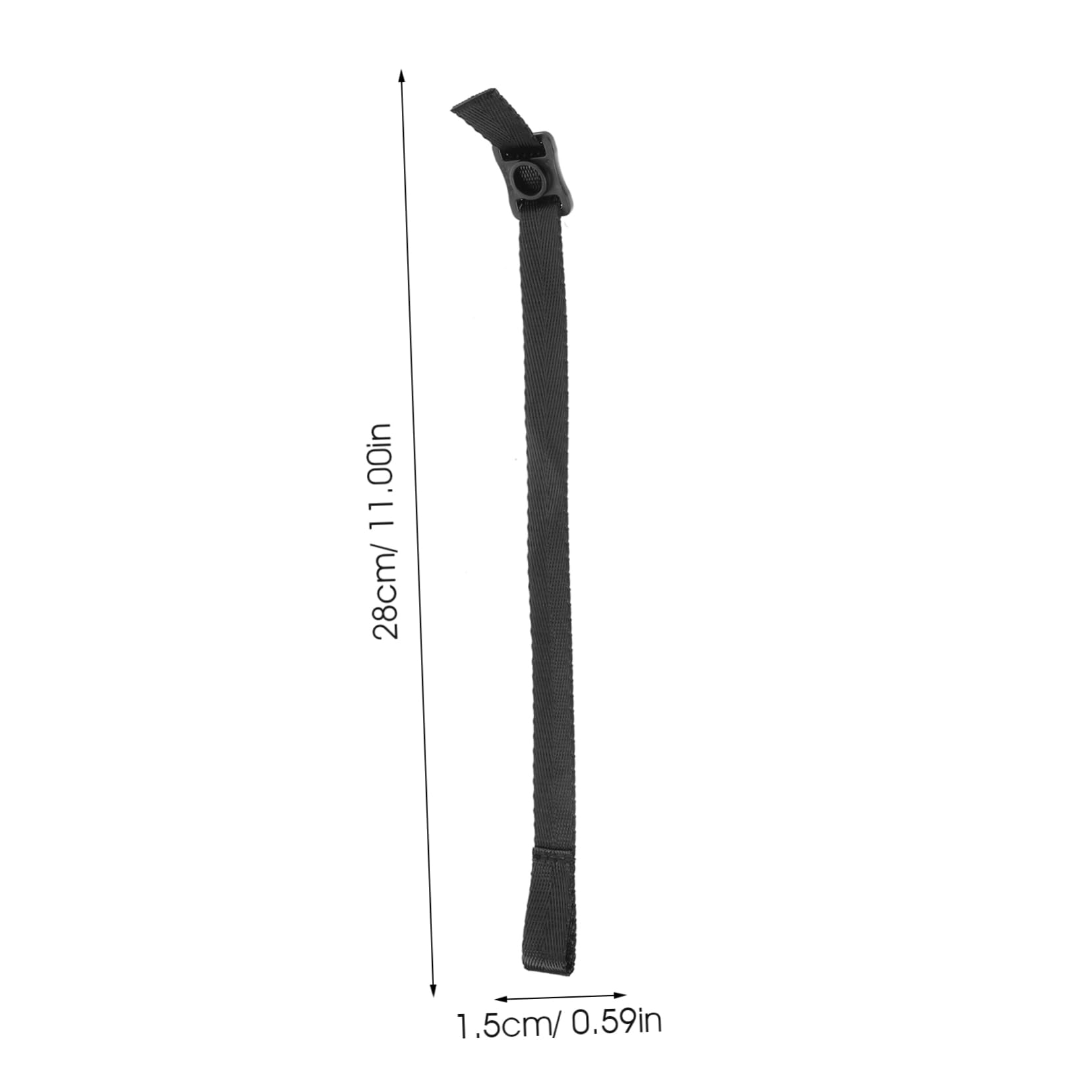 HEMOTON Correa De Barbilla De Casco De Repuesto Protector Reemplazo Acolchado Mentón Hockey Universal Accesorios De Casco Banda Hebilla Deportes Poliéster Black
