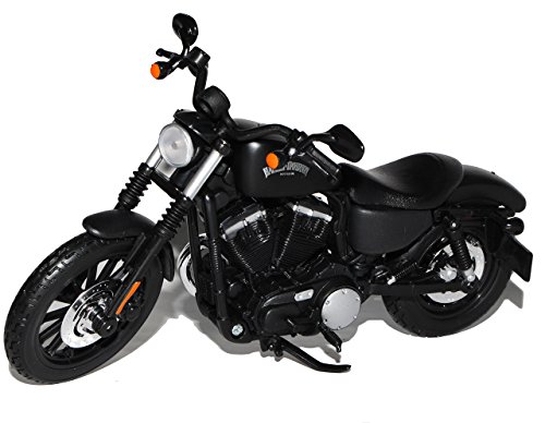 Maisto HarIey Davdson Davdson Sportster Iron 883 Schwarz 2014 1/12 Maisto Modell Motorrad mit individiuellem Wunschkennzeichen Cover